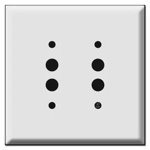 Jumbo 2 Push-Button Light Switchplates