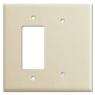 Jumbo Decor Electrical Switch & Blank Light Switch Plate – Ivory