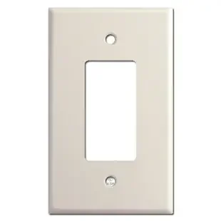 Jumbo Single GFCI Decora Rocker Switch Wallplate – Light Almond
