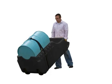 Justrite Ecopolyblend Spill Containment Indoor/Outdoor Caddy – 100% Recycled Polyethylene – Black – 28665