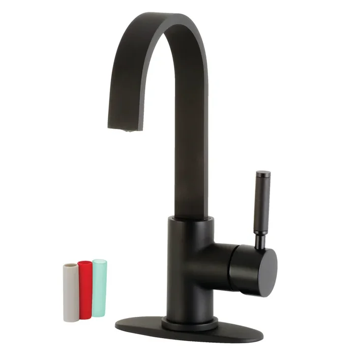 Kaiser Single-Handle Bar Faucet, Matte Black – Kingston Brass
