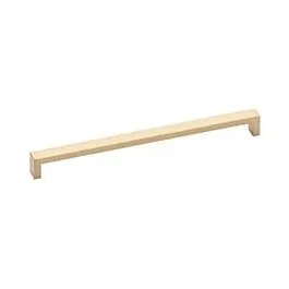 Keaton Appliance Pull in Satin Brass base, Overall Length 18-1/2″