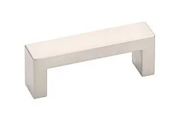 Keaton Pull in Satin Nickel base, Overall Length 4″
