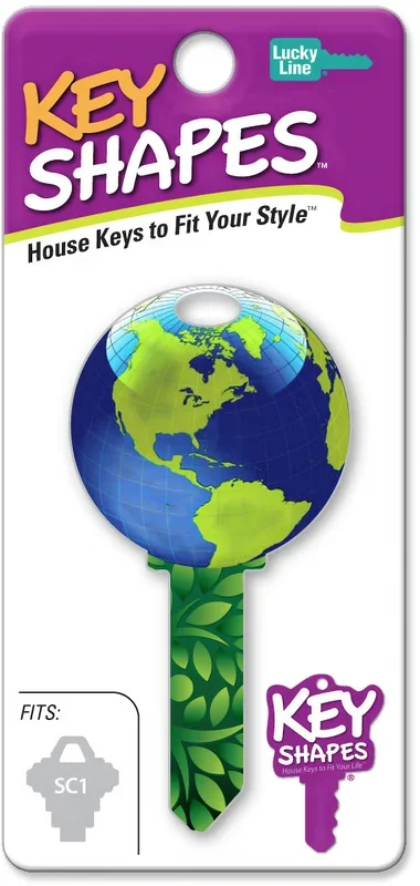 Key Shapes Earth WR3/5 – Colored Key Blanks by Lucky Line Products