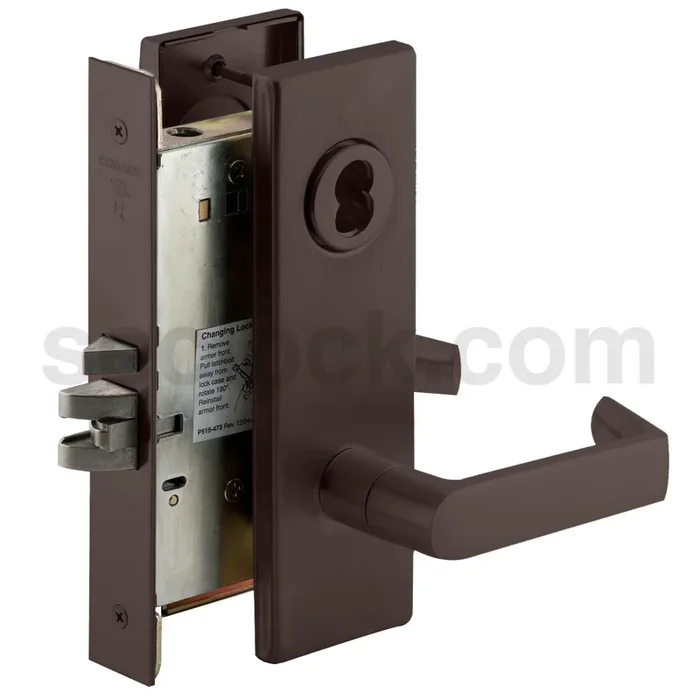 KIT – 06N Classroom Mortise Lock, Full Size IC, Less Core, Oil Rubbed Bronze