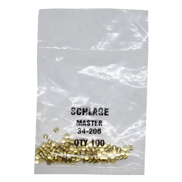KIT – 6 Schlage Master Pin .090, Polybag 100 Pins