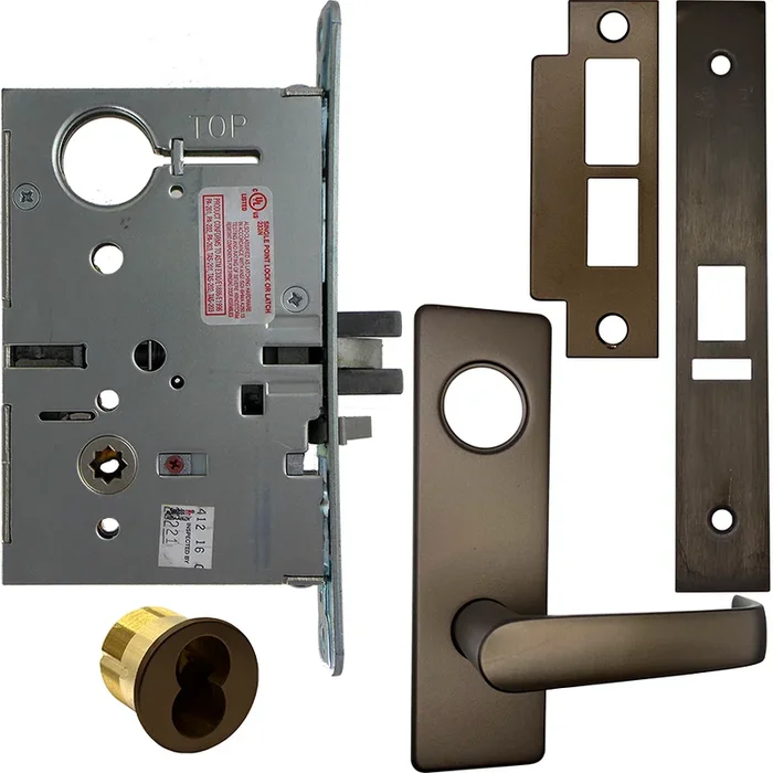 KIT – Electrified Mortise Lock with REX Request to Exit Switch and Newport Lever