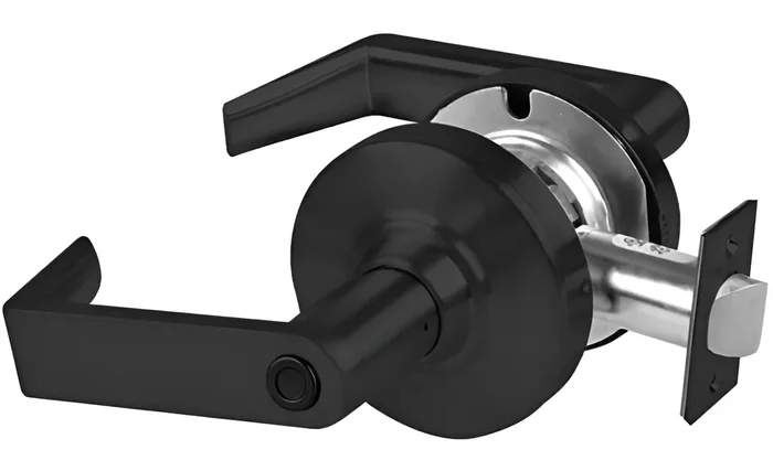 KIT – Grade 2, Privacy Rhodes Lever, 2-3/8in Backset, ANSI Strike, 622/US19 Matte Black – Schlage Lock Company