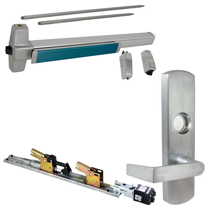 KIT – QEL Quiet Electric Latch Retraction and SVR Grooved Exit Device by Von Duprin