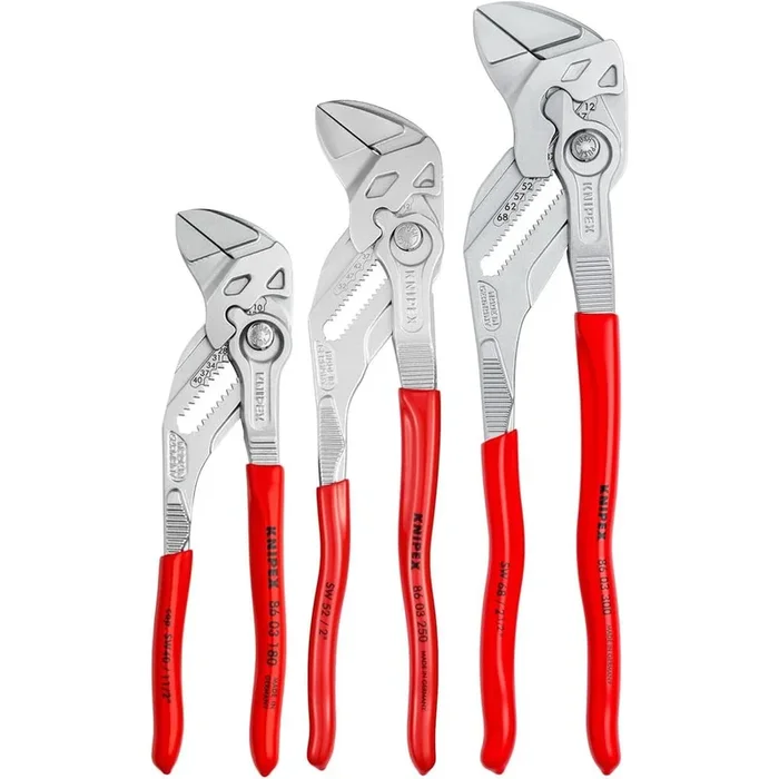 Knipex 00 20 06 US2 3 Pc Pliers Wrench Set (7, 10, & 12)