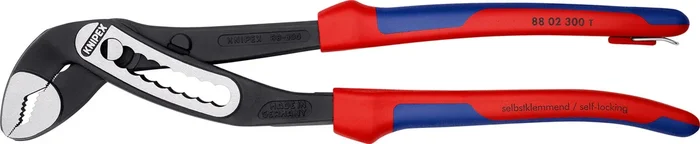 KNIPEX KNIPEX 88 02 300 T Alligator® Water Pump Pliers with multi-component grips, with integrated tether attachment point for a