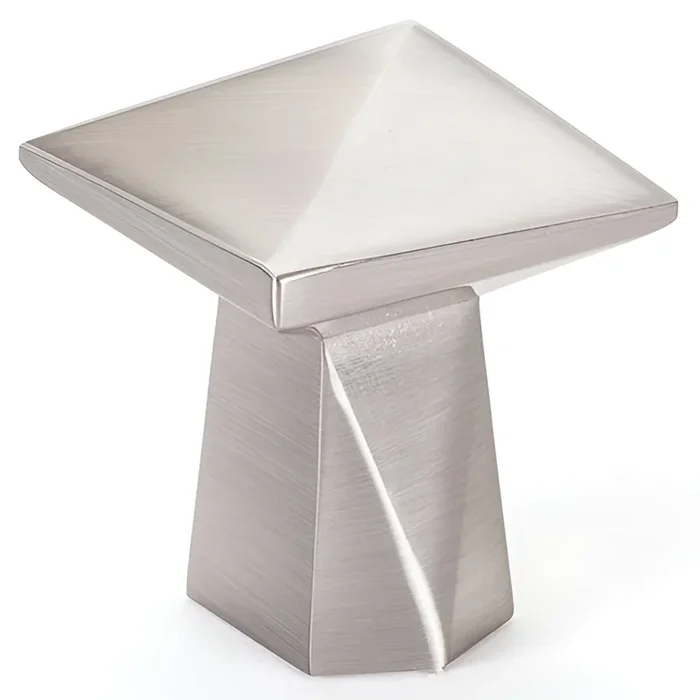 Knob 1-3/16sq Swagger Brushed Nickel by BERENSON