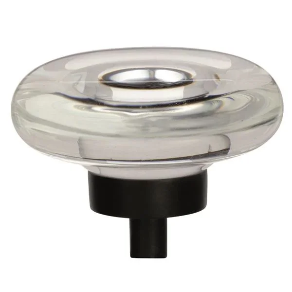 Knob1-3/4″ Glacio CLR/BLACK Bronze – AMEROCK Cabinet Knob