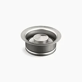 Kohler Disposal flange with stopper, Brushed Stainless Steel