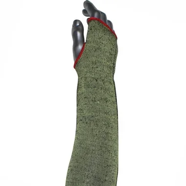 Kut Gard Single-Ply ATA Hide-Away FR / Modacrylic Blended Sleeve w/Thumb Hole – Narrow Width – Green – 72/EA – S10ATAFR/5HA-NW-ES6T