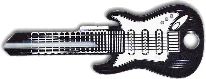 KW1 Black Fender Guitar Key – Rockin Keys