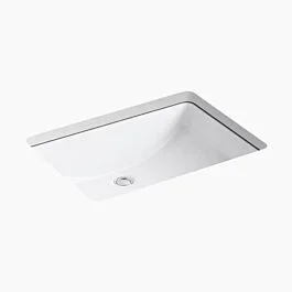 Ladena 23-1/4″ rectangular undermount bathroom sink Vitreous China, in White