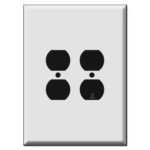 Largest Size 7.5″ Oversized 2 Duplex Outlet Electrical Plates