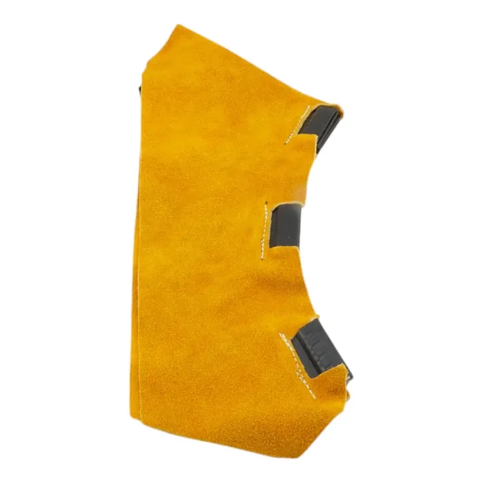 Leather Helmet Bib With Rubber Gasket