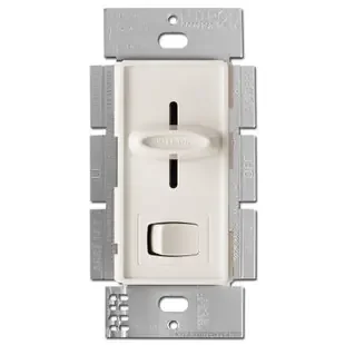 LED CFL Slider Dimmer On Off Switch Lutron – Light Almond