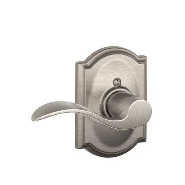 Left Hand Accent Lever with Camelot Rose Interior Active Trim by Schlage