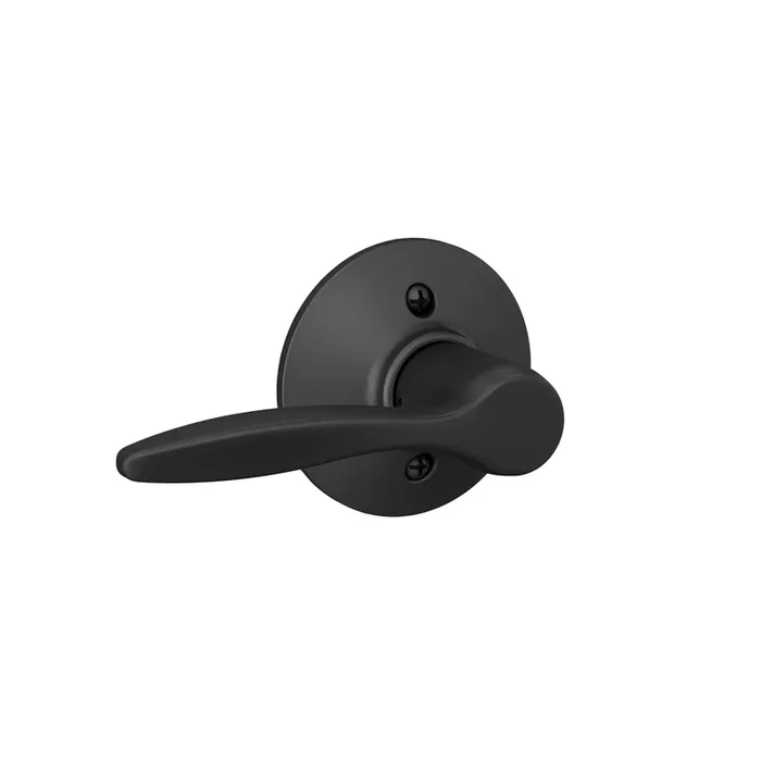 Left Hand Delfayo Lever Half Dummy Matte Black Finish – Schlage Residential