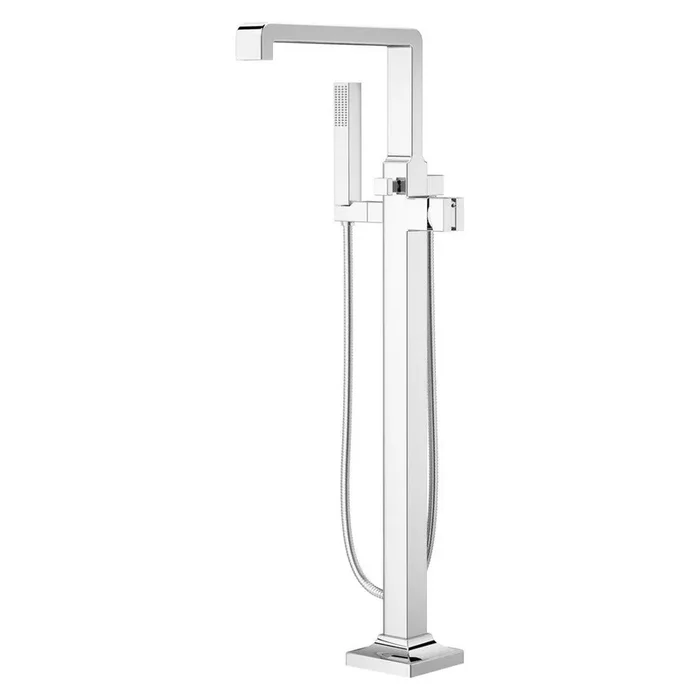 Less Handles Floor Mount Filler in Polished Chrome by Pfister