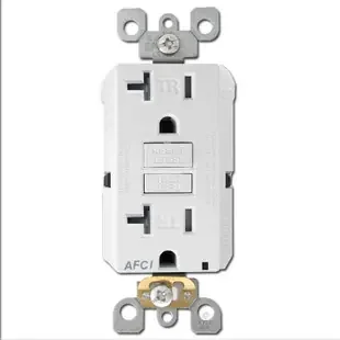 Leviton Arc Fault Outlet 20A Tamper Resistant – White