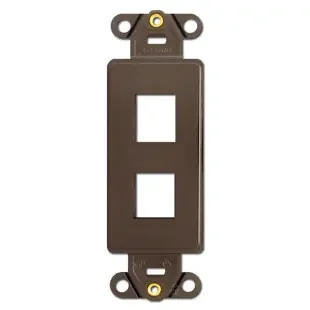 Leviton Brown 2 Port Frames for Modular Jack Adapters
