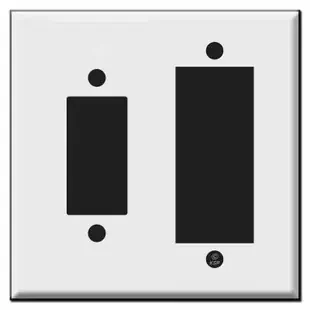 Leviton Centura Light Switch + Centura Outlet Cover Wall Plates