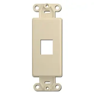 Leviton Ivory 1 Port Frames for Modular Jack Adapters