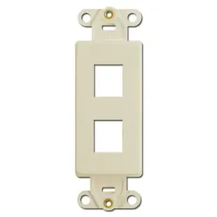 Leviton Ivory 2 Port Frames for Modular Jack Adapters