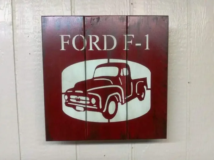 Liberty Home Ford F1 Wall Art Gun Concealment Box