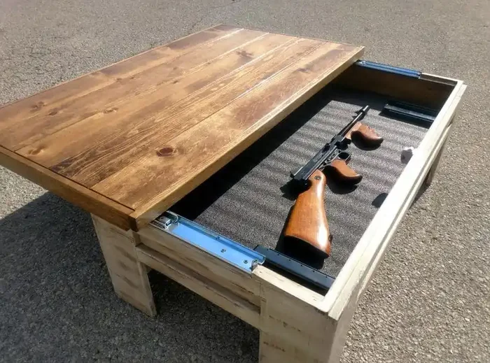 Liberty Home Modern Wooden Sliding Top Coffee Table