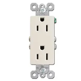 Light Almond 15A Decorator Receptacle Outlets
