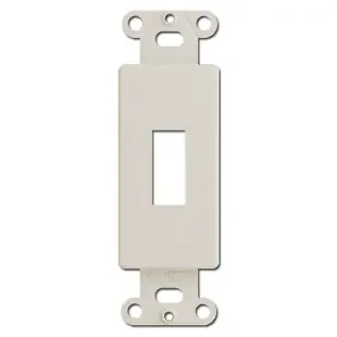 Light Almond Decorator to Toggle Switch Plate Adapter