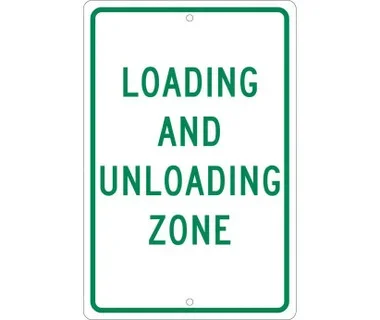 Loading And Unloading Zone – 18X12 – .063 Alum – TM61H