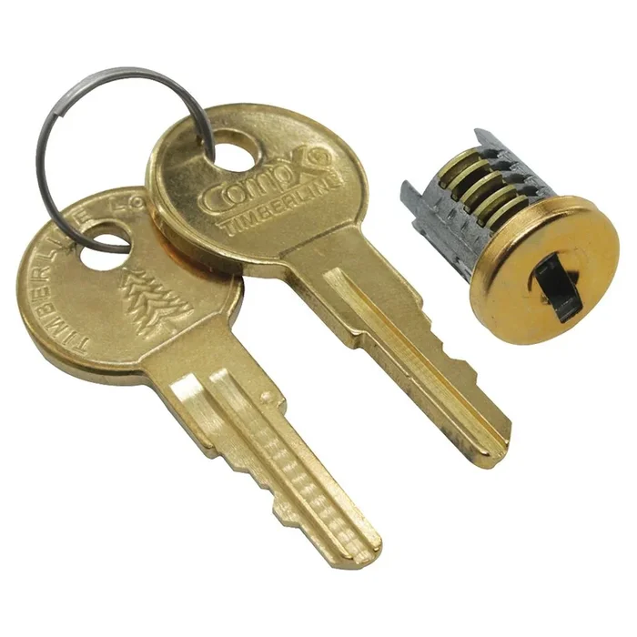 Lock Plug Brass Keyed Alike by TIMBERLINE LOCKS – Cabinet Hardware