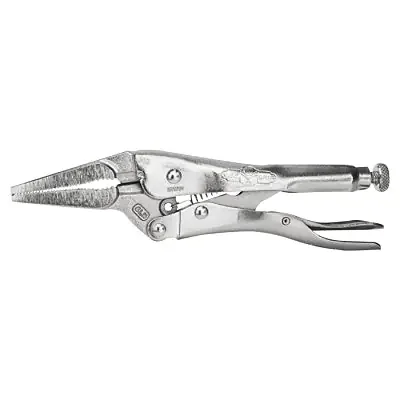Long Nose Locking Plier, 2-1/4 in Jaw Opening, 6 in Long