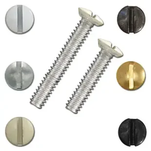 Long Screws for Switchplates 1″ or 1.5″ – 6 Pack