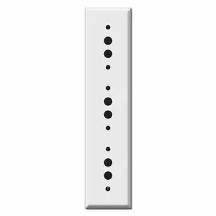Long Tandem Stacked 3 Push Button Switch Wall Plates