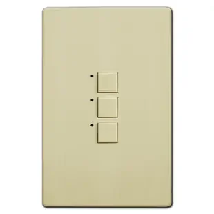 Low Voltage 3 LED Switch Touch Plate Mystique – Ivory