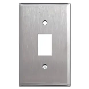 Low Voltage Bracket Mount Wall Plate for 1 GE Switch – Stainless Steel