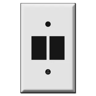 Low Voltage GE Bracket Mount Switch Plates for Two Switches