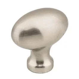 Lyon Style Cabinet Hardware Knob, Satin Nickel 1-9/16 Inch Diameter
