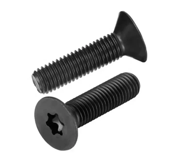 M4-0.7 ISO 14581 Torx Flat-Head Machine Screws, Black Oxide – Class 8.8 Heat-Treated Steel | Bulk