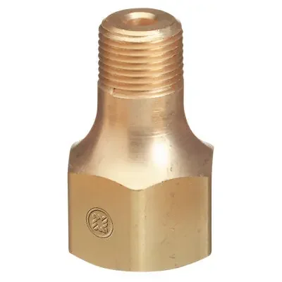 Male NPT Outlet Adaptor for Manifold Pipelines, Argon/Helium/Nitrogen, 3/4 in