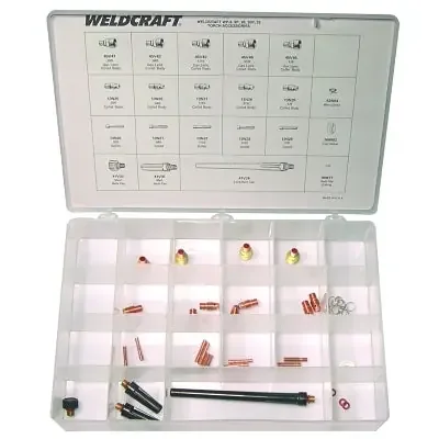 Master Accessory Kit, For 17; 18; 26 Torches, TIG Air/Water Cooled Accessory Kit