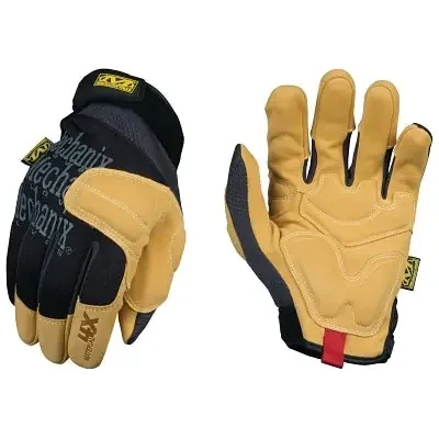 Material4X Padded Palm Glove, Black/Tan, Medium