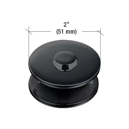 Matte Black 2″ Diameter Mall Front Clamp – C.R. Laurence